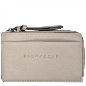 Longchamp 3D Leather Kortholder Herre Clay | NOWN7383