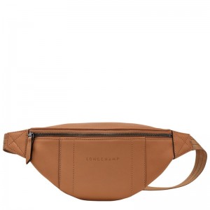 Longchamp 3D S Leather Midjeveske Dame Natural | NOGS8774