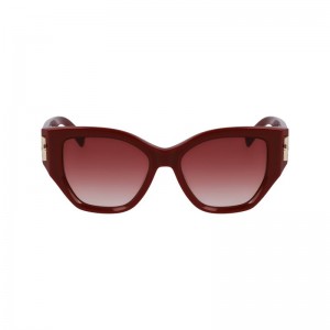 Longchamp Acetate Solbriller Dame Brune | NORV7908