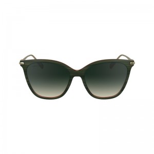 Longchamp Acetate / Metal Solbriller Dame Grønn | NOPJ7947