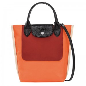 Longchamp Cabas XS Tote Canvas Mini Vesker Dame Oransje | NOKO9378