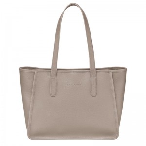 Longchamp Le FoulonnÉ L Tote Leather Skulderveske Dame Turtledove | NOMQ8866