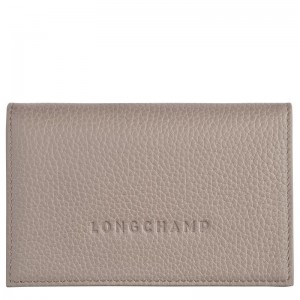 Longchamp Le FoulonnÉ Leather Kortholder Herre Turtledove | NOJP7368