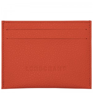 Longchamp Le FoulonnÉ Leather Kortholder Herre Paprika | NOCT7354