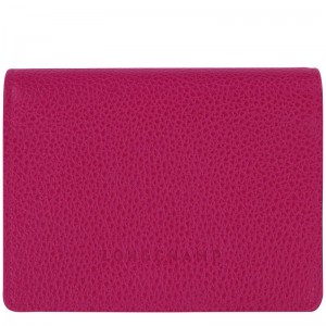 Longchamp Le FoulonnÉ Leather Lommebok Dame Beetroot | NOMQ8555