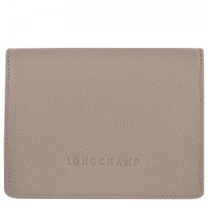 Longchamp Le FoulonnÉ Leather Lommebok Herre Turtledove | NOZU7404