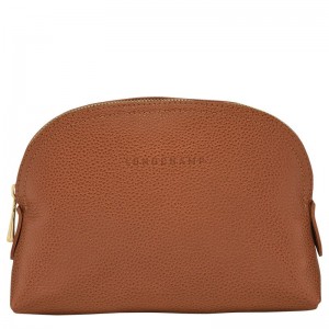 Longchamp Le FoulonnÉ Leather Pouches Herre Caramel | NOPJ7342