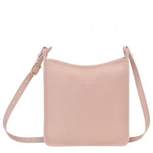 Longchamp Le FoulonnÉ M Leather Crossbody Veske Dame Nude | NODF8932