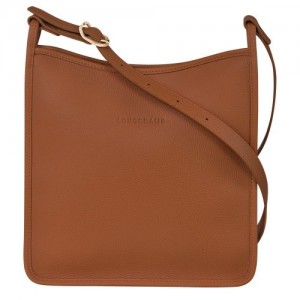 Longchamp Le FoulonnÉ M Leather Crossbody Veske Dame Caramel | NOGS8930