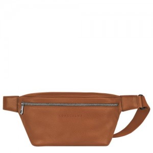 Longchamp Le FoulonnÉ M Leather Midjeveske Dame Caramel | NOZU8769