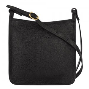 Longchamp Le FoulonnÉ S Leather Crossbody Veske Dame Svarte | NOCT8923