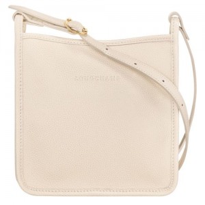 Longchamp Le FoulonnÉ S Leather Crossbody Veske Dame Paper | NOOK8901