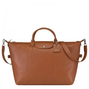 Longchamp Le FoulonnÉ S Leather Reiseveske Herre Caramel | NORV7225