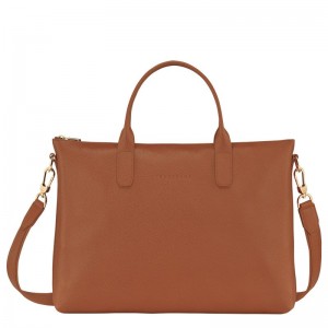 Longchamp Le FoulonnÉ S Leather Stresskoffert Herre Caramel | NOMQ7618