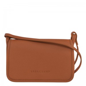 Longchamp Le FoulonnÉ XS Clutch Leather Crossbody Veske Dame Caramel | NOSG9008