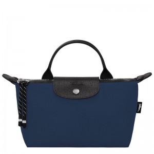 Longchamp Le Pliage Energy Recycled canvas Pouches Dame Marineblå | NODF8437