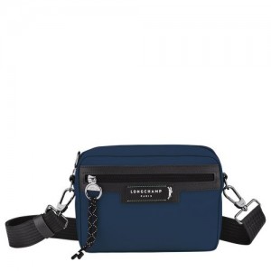 Longchamp Le Pliage Energy S Camera Recycled canvas Crossbody Veske Herre Marineblå | NOJP7576