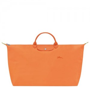 Longchamp Le Pliage Green M Recycled canvas Reiseveske Herre Oransje | NOAH7187