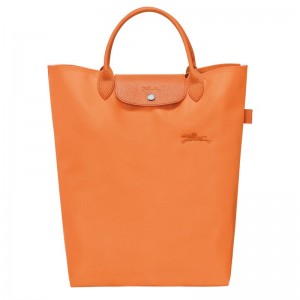 Longchamp Le Pliage Green M Tote Canvas Håndveske Herre Oransje | NODF7501