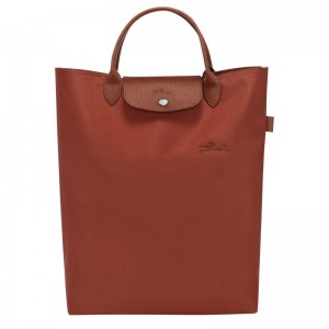 Longchamp Le Pliage Green M Tote Canvas Håndveske Herre Chestnut | NOPJ7498