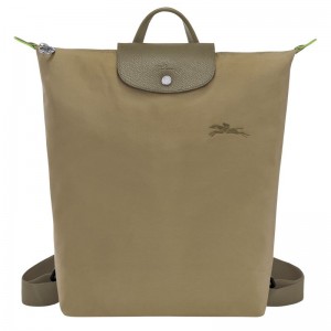 Longchamp Le Pliage M Canvas Ryggsekker Dame Artichoke | NOJP8753