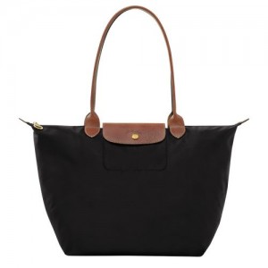 Longchamp Le Pliage Original L Tote Recycled canvas Skulderveske Dame Svarte | NOJP8805