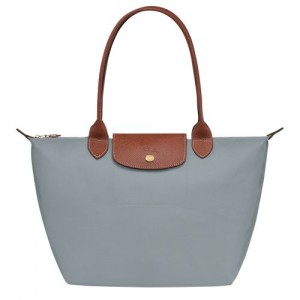 Longchamp Le Pliage Original M Tote Recycled canvas Skulderveske Dame Steel | NOUZ8795