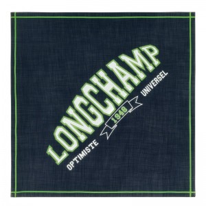 Longchamp Le Pliage University Scarf Wool Stoles Dame Marineblå | NONW8085