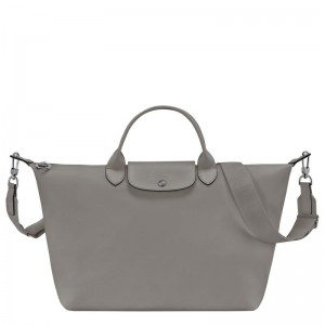 Longchamp Le Pliage Xtra L Leather Håndveske Herre Turtledove | NOIL7481