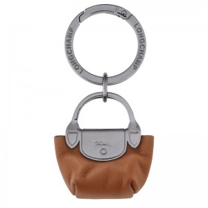 Longchamp Le Pliage Xtra Leather Nøkkelringer Dame Cognac | NOUZ7963