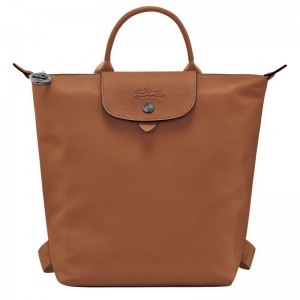 Longchamp Le Pliage Xtra S Leather Ryggsekker Herre Cognac | NOHA7556