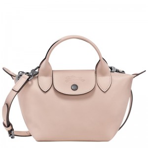 Longchamp Le Pliage Xtra XS Handbag Leather Mini Vesker Dame Nude | NORV9305