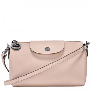 Longchamp Le Pliage Xtra XS Leather Crossbody Veske Dame Nude | NOSG8956