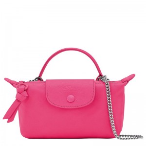 Longchamp Le Pliage Xtra XS Pouch Leather Mini Vesker Dame Rosa | NOCT9287