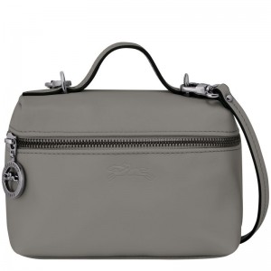 Longchamp Le Pliage Xtra XS Vanity Lær Crossbody Veske Dame Turtledove | NOVR9019