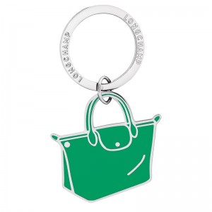 Longchamp Le Pliages Metal Nøkkelringer Dame Grønn | NOSG7968