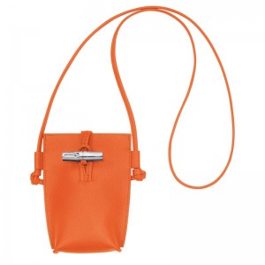 Longchamp Le Roseau 1 Leather Deksel Dame Oransje | NOLI8406