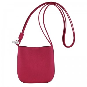 Longchamp Le Roseau S Leather Crossbody Veske Dame Beetroot | NOVR8967