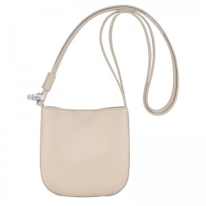 Longchamp Le Roseau S Leather Crossbody Veske Dame Paper | NOCT8966