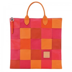 Longchamp Re-Play L Leather Håndveske Herre Carrot | NOVR7459