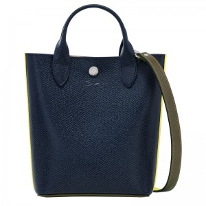 Longchamp Épure XS Tote Leather Mini Vesker Dame Marineblå | NOZU9380