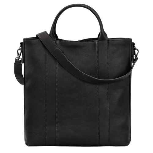 Longchamp 3D L Tote Leather Håndveske Herre Svarte | NOLI7455