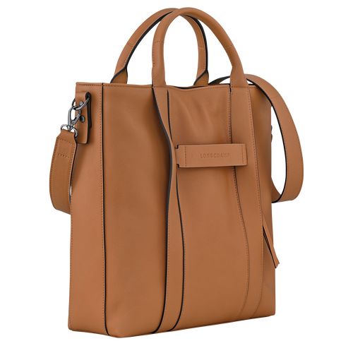 Longchamp 3D L Tote Leather Håndveske Herre Natural | NOKO7454