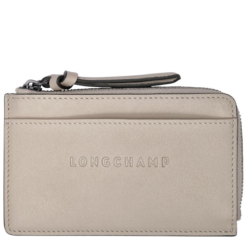 Longchamp 3D Leather Kortholder Dame Clay | NOQM8529