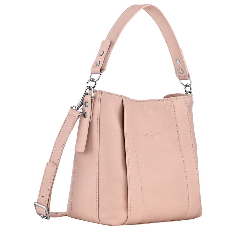 Longchamp 3D S Leather Crossbody Veske Dame Nude | NOWN8995