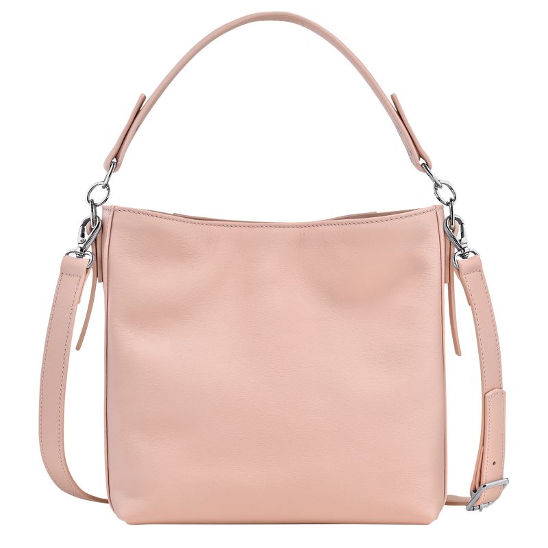 Longchamp 3D S Leather Crossbody Veske Dame Nude | NOWN8995