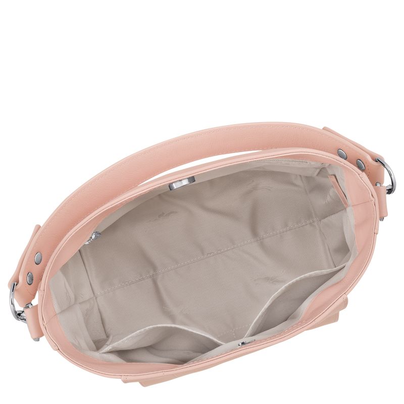 Longchamp 3D S Leather Crossbody Veske Dame Nude | NOWN8995