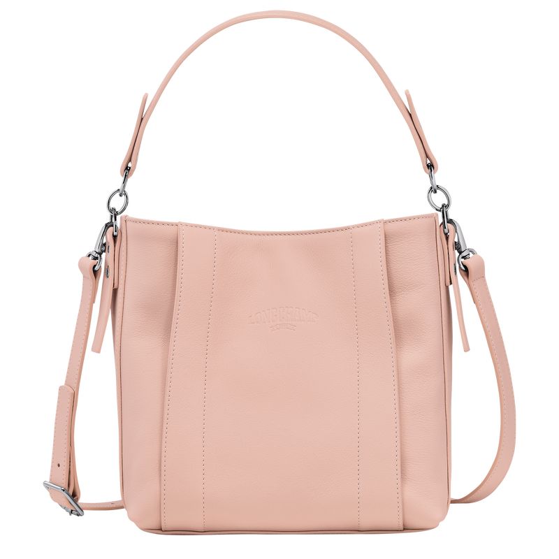 Longchamp 3D S Leather Crossbody Veske Dame Nude | NOWN8995