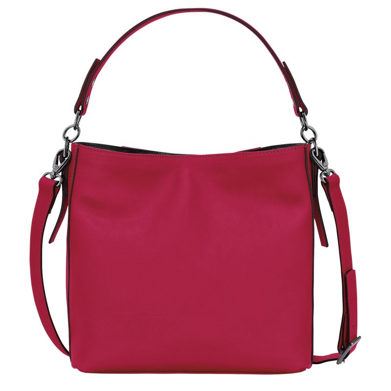 Longchamp 3D S Leather Crossbody Veske Dame Magenta | NOVR8974