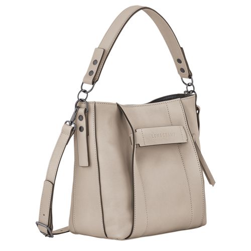 Longchamp 3D S Leather Crossbody Veske Dame Clay | NOXY8913